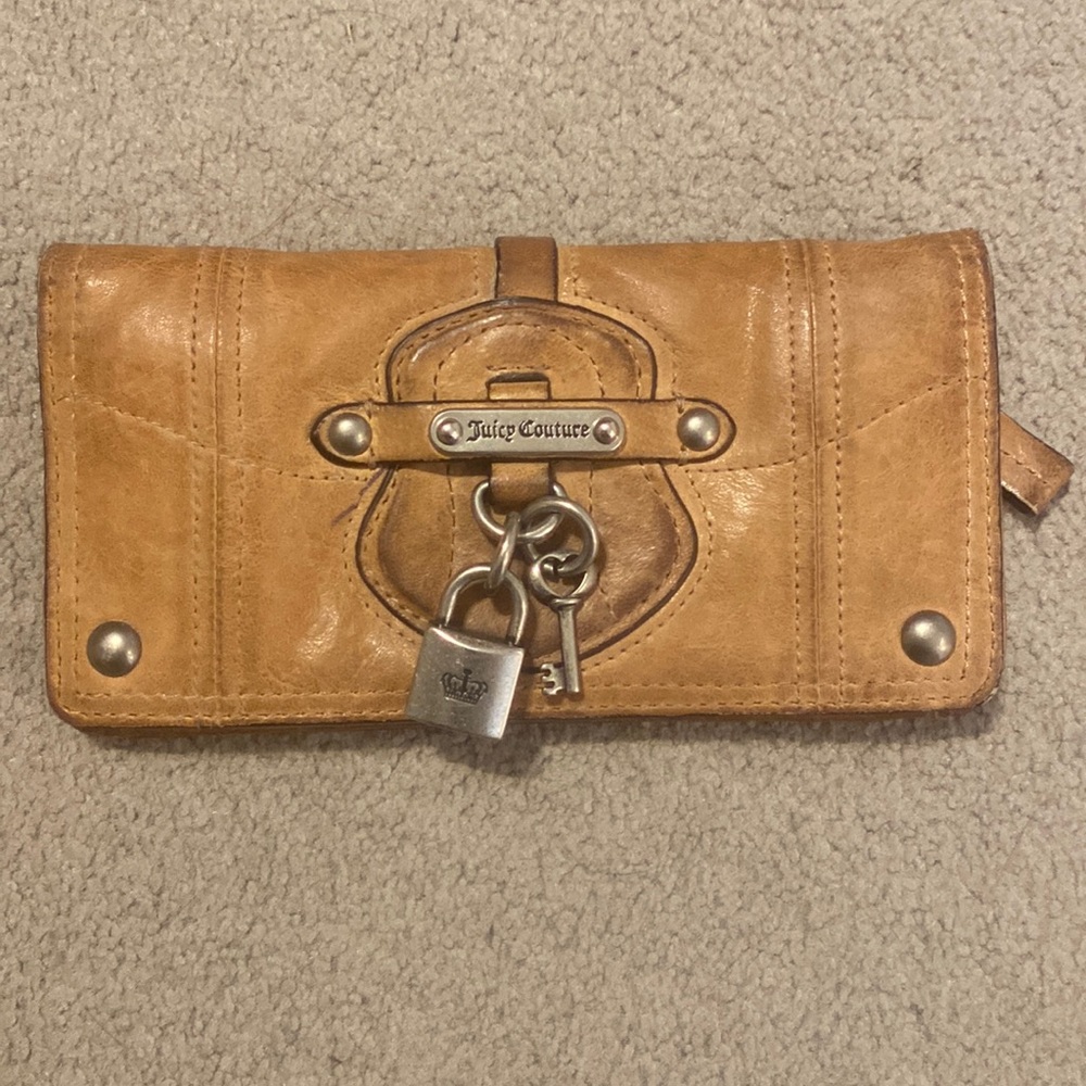 Juicy Couture Brown Lock and Key Wallet